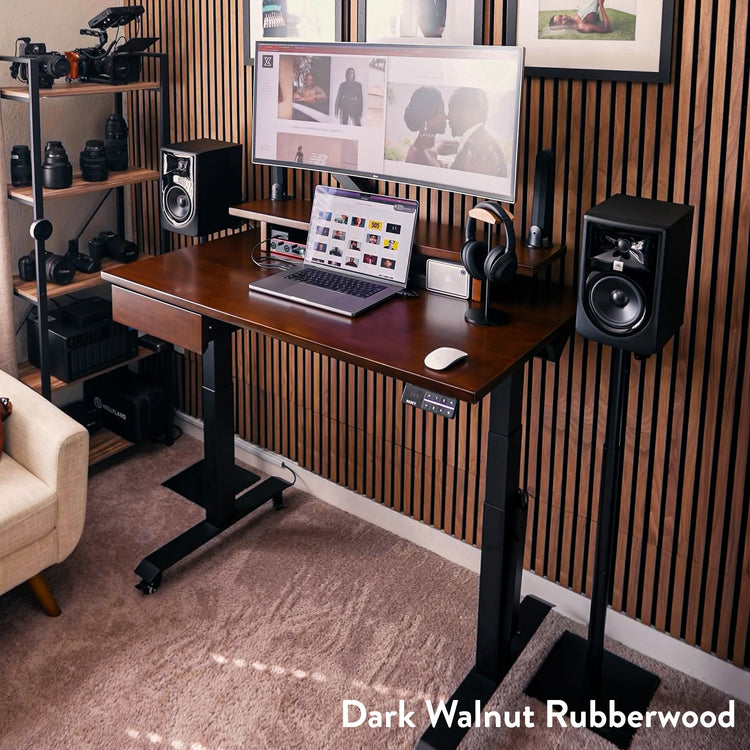 Almost Perfect Desky Dual Rubberwood Sit Stand Desk detail view 4