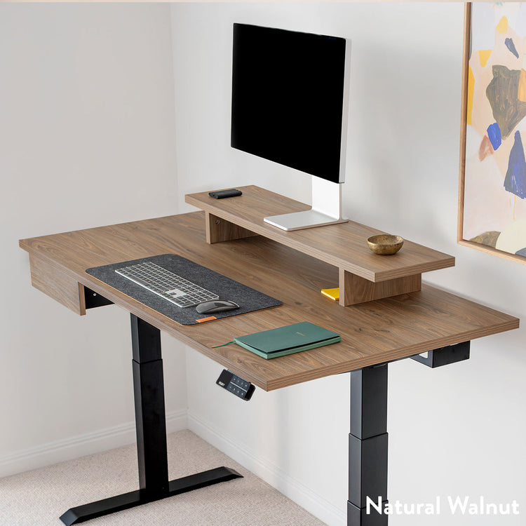 Desky Dual Melamine Sit Stand Desk