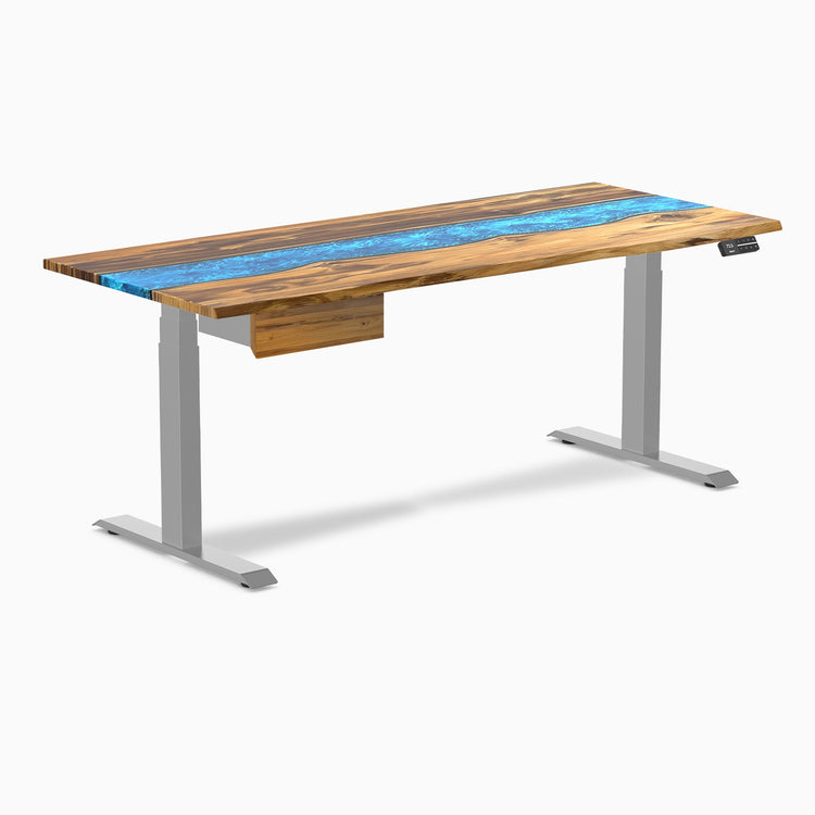 Desky Dual Resin Hardwood Standing Desk With Drawer detail view 32