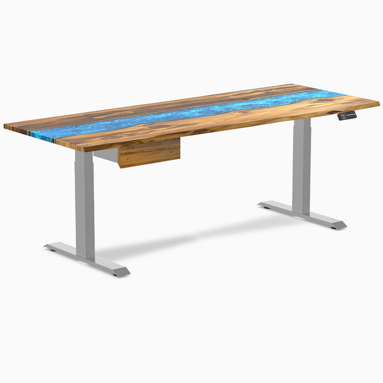 Desky Dual Resin Hardwood Standing Desk With Drawer detail view 37