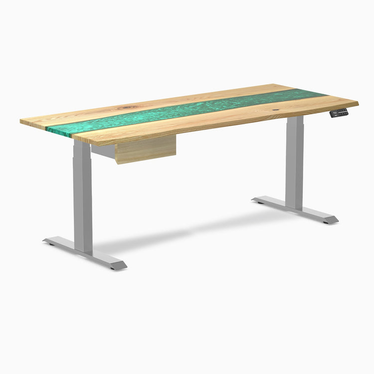 Desky Dual Resin Hardwood Standing Desk With Drawer detail view 62