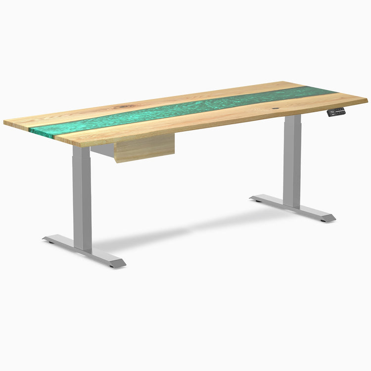 Desky Dual Resin Hardwood Standing Desk With Drawer detail view 67