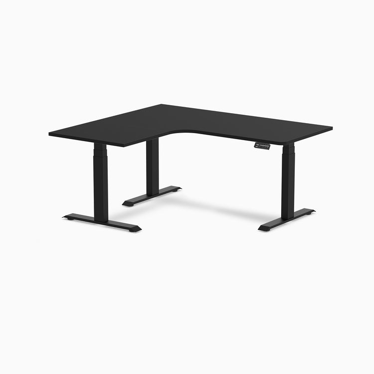 Desky L-Shape Melamine Sit Stand Desk