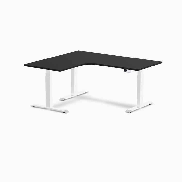 Desky L-Shape Melamine Sit Stand Desk