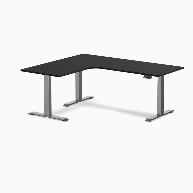 Desky L-Shape Melamine Sit Stand Desk