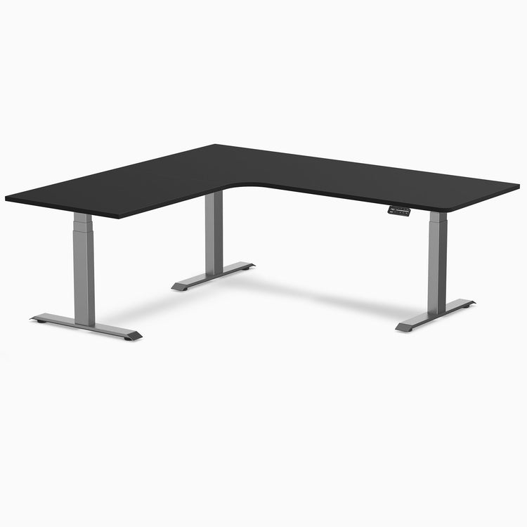 Desky L-Shape Melamine Sit Stand Desk