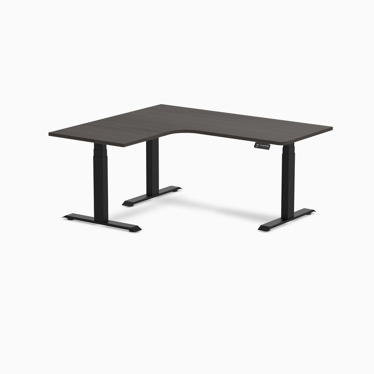 Desky L-Shape Melamine Sit Stand Desk