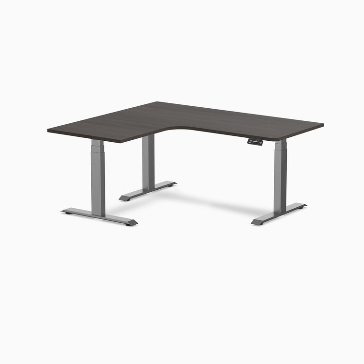 Desky L-Shape Melamine Sit Stand Desk