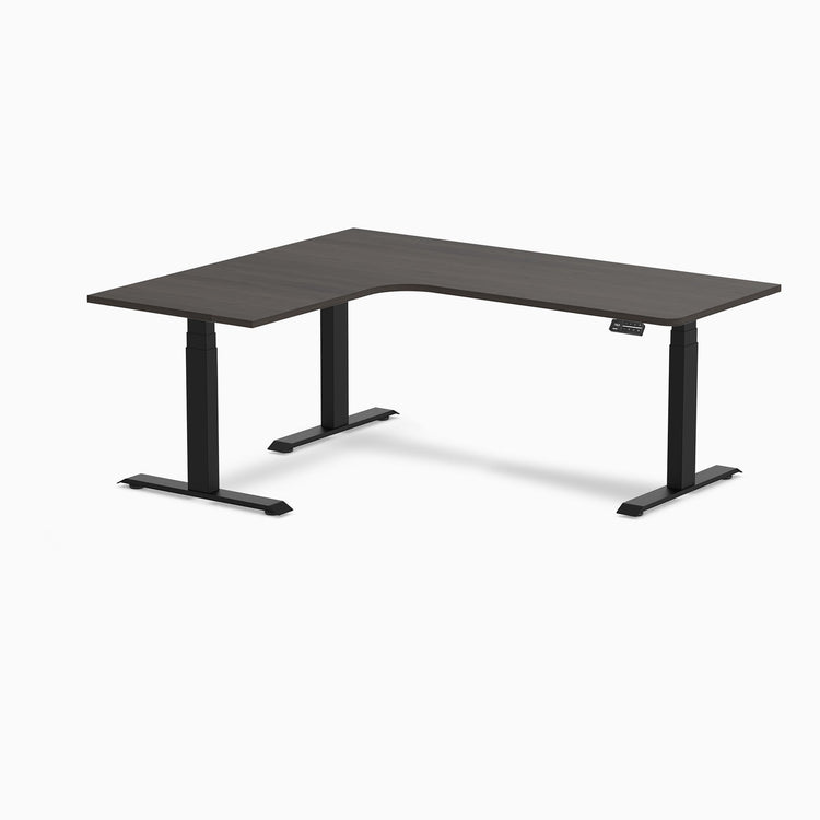 Desky L-Shape Melamine Sit Stand Desk