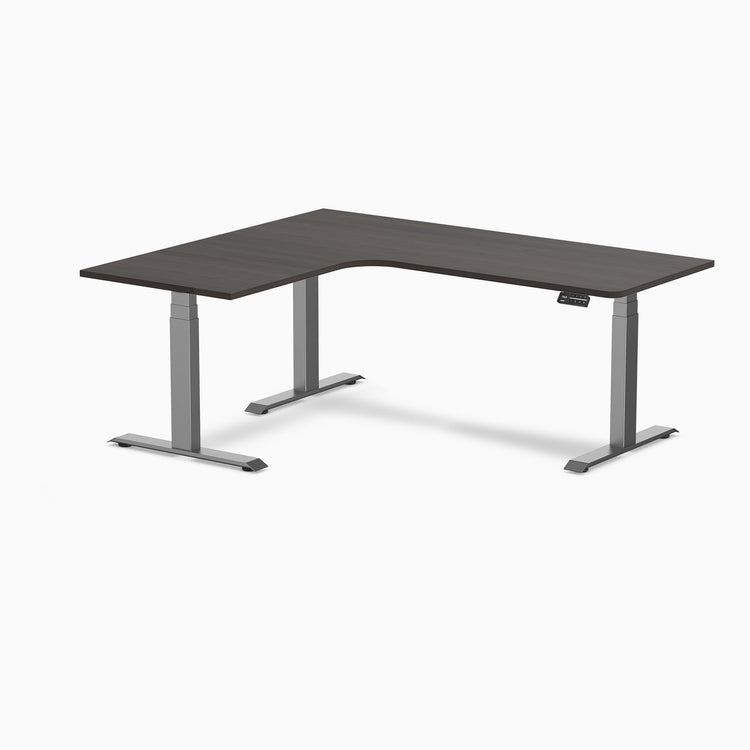 Desky L-Shape Melamine Sit Stand Desk