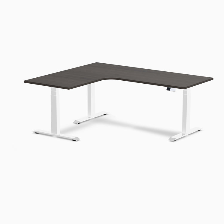 Desky L-Shape Melamine Sit Stand Desk