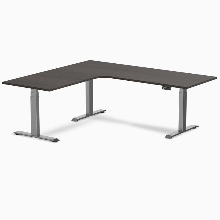 Desky L-Shape Melamine Sit Stand Desk