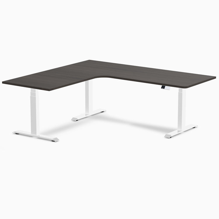 Desky L-Shape Melamine Sit Stand Desk