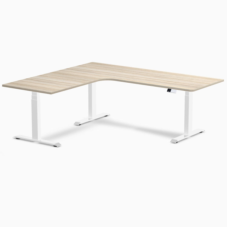 Desky L-Shape Melamine Sit Stand Desk