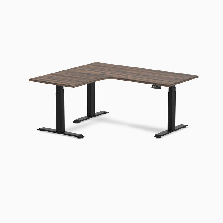 Desky L-Shape Melamine Sit Stand Desk
