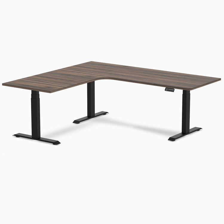 Desky L-Shape Melamine Sit Stand Desk
