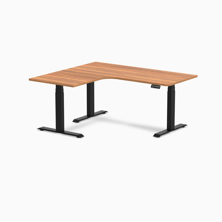 Desky L-Shape Melamine Sit Stand Desk