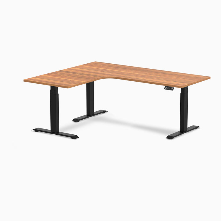 Desky L-Shape Melamine Sit Stand Desk