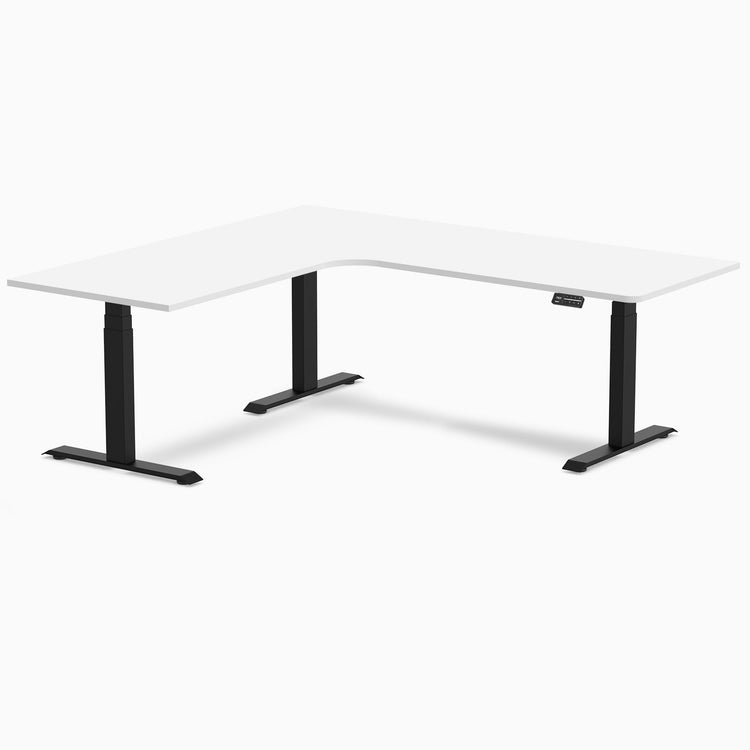 Desky L-Shape Melamine Sit Stand Desk