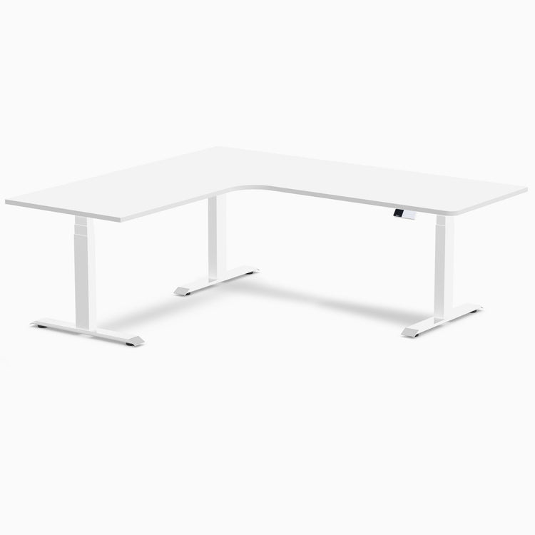 Desky L-Shape Melamine Sit Stand Desk