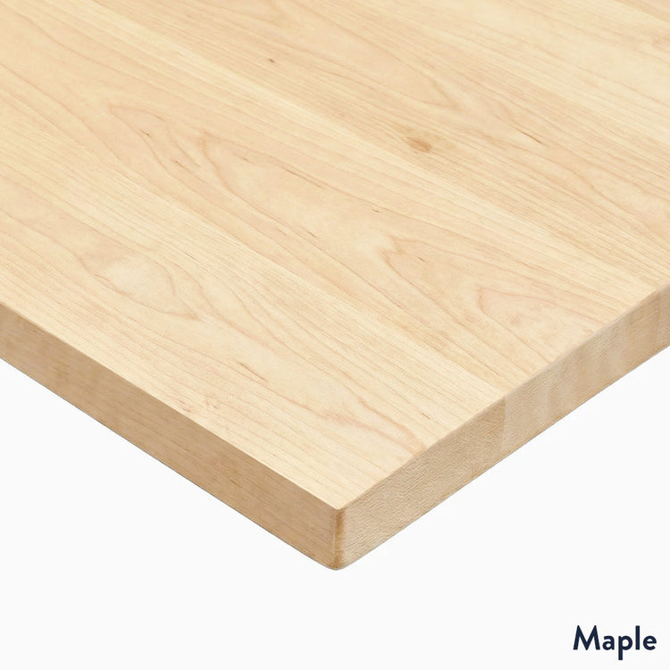 Maple Desk finish corner shot Desky