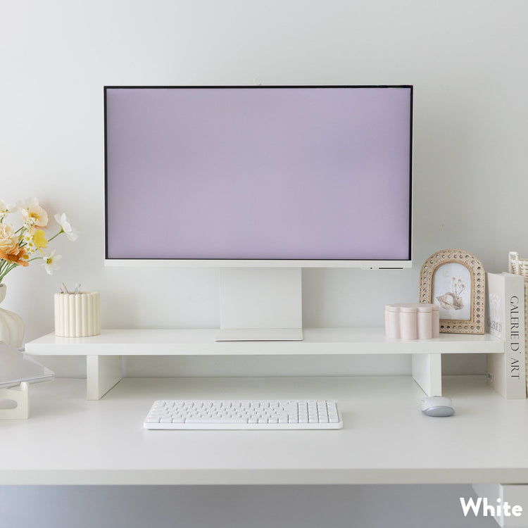 Desky Minimal Monitor Stand-Monitor Stands-Desky-White-DeskyÌâå¨ Australia
