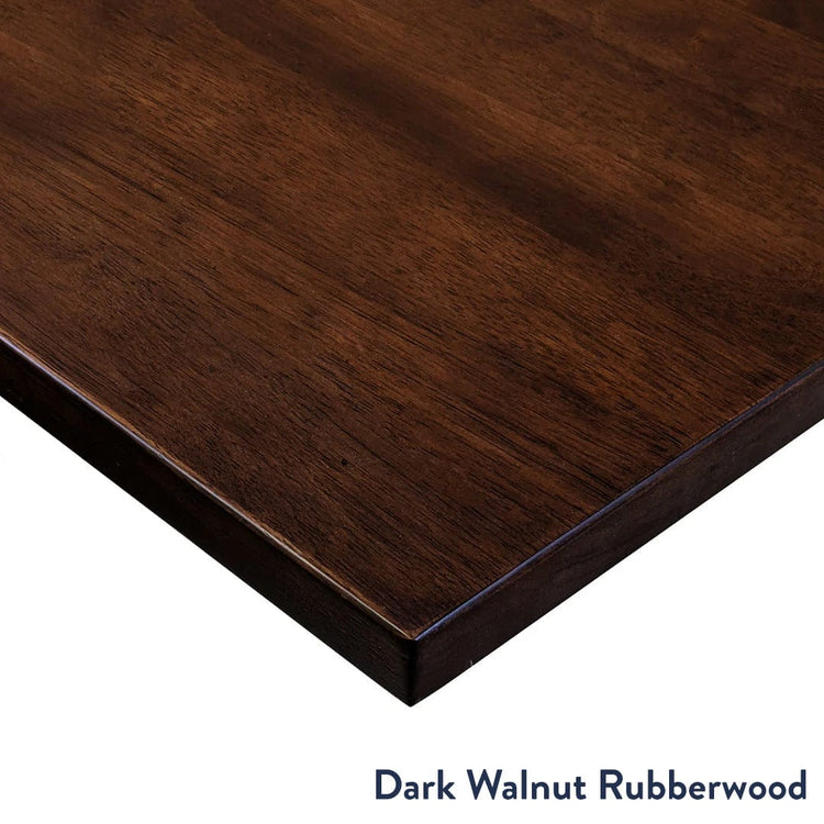 Desky Rubberwood dark walnut desktop