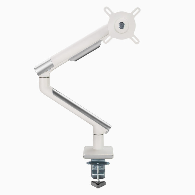 single slim monitor arm white
