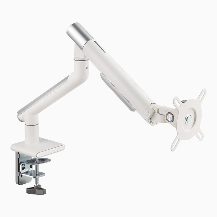 single slim monitor arm white