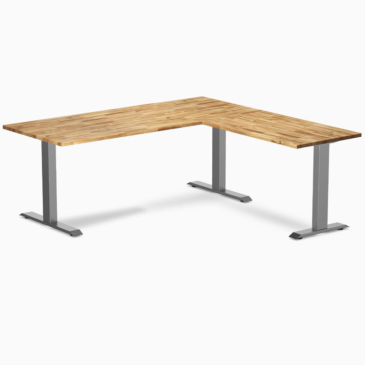 Desky Zero Hardwood L-Shape Office Desk