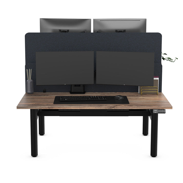 Desky Back to Back Round Leg workstation