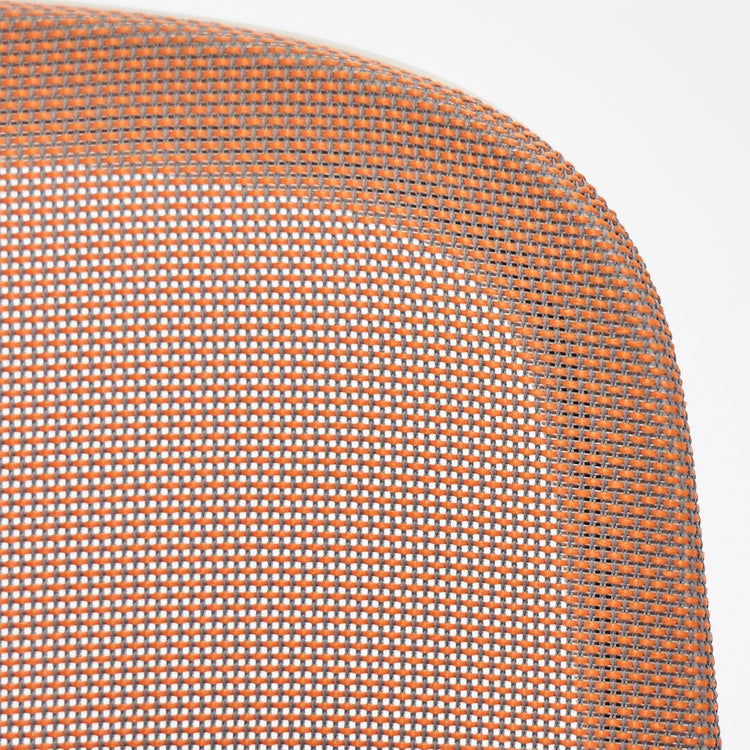 orange mesh back chair