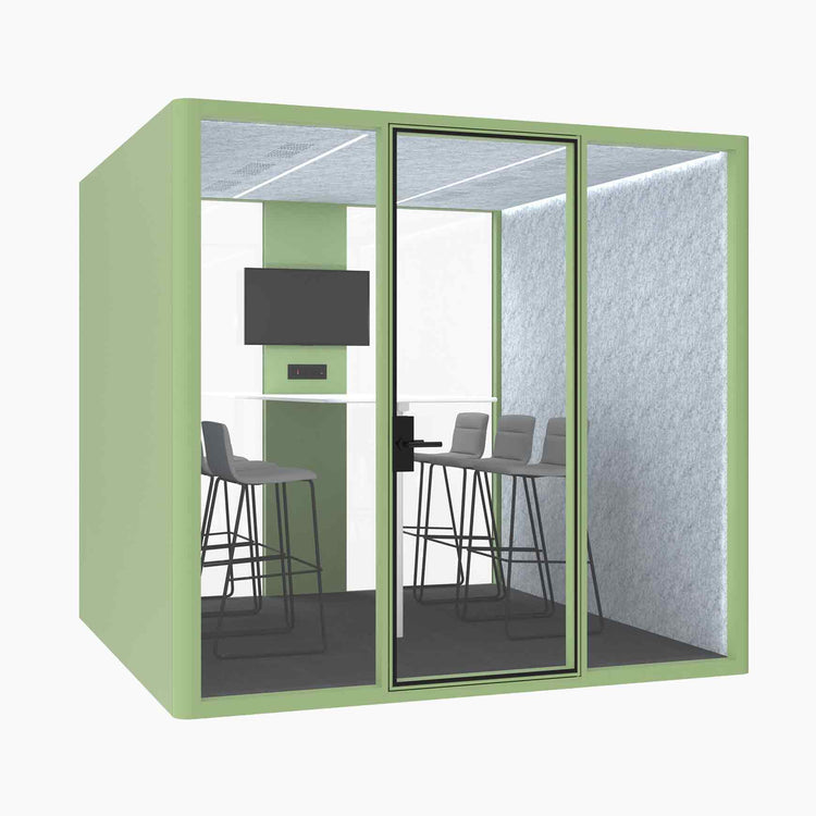 Hub Office Pod 6 Person Meeting Room Booth
