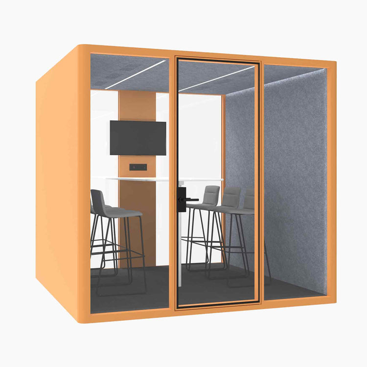 Hub Office Pod 6 Person Meeting Room Booth