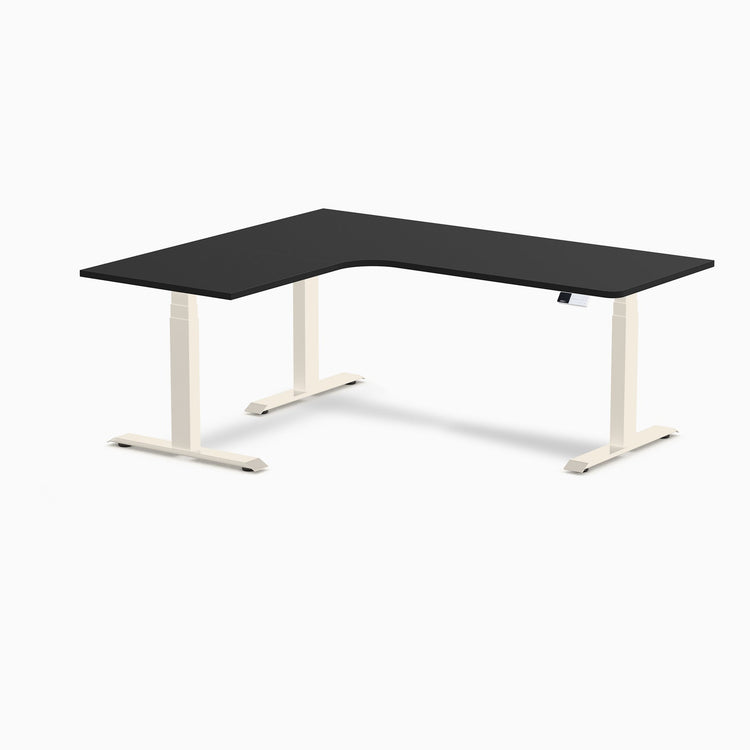 Desky L-Shape Melamine Sit Stand Desk