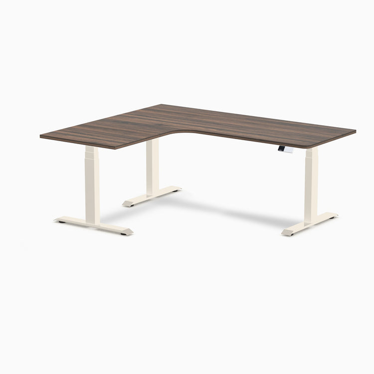 Desky L-Shape Melamine Sit Stand Desk