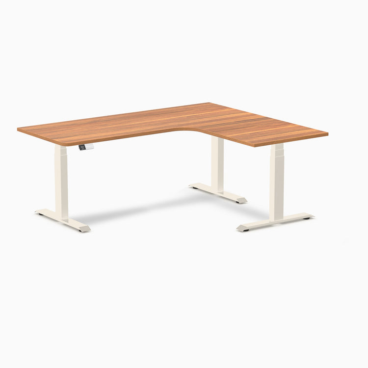 Desky L-Shape Melamine Sit Stand Desk