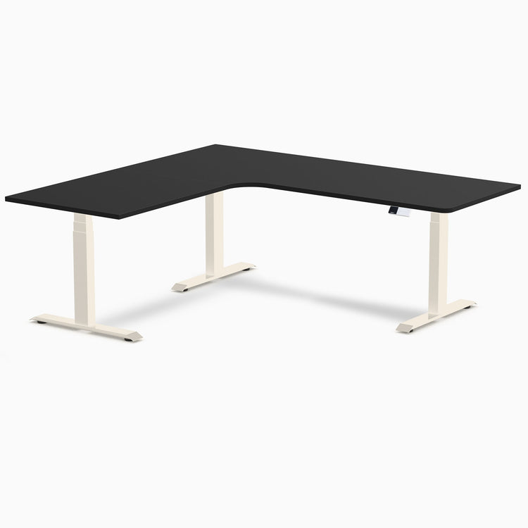 Desky L-Shape Melamine Sit Stand Desk