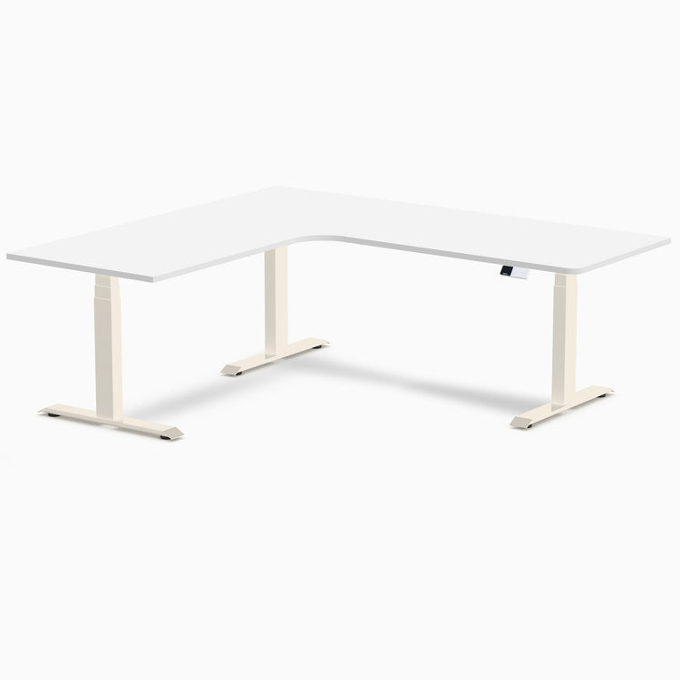 Desky L-Shape Melamine Sit Stand Desk