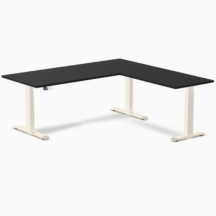 Desky L-Shape Melamine Sit Stand Desk