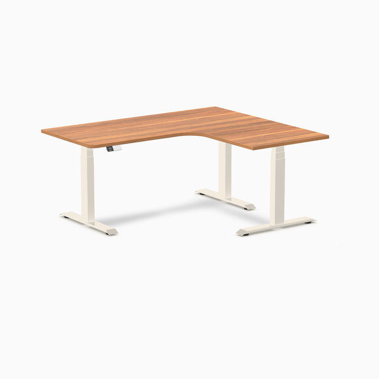 Desky L-Shape Melamine Sit Stand Desk