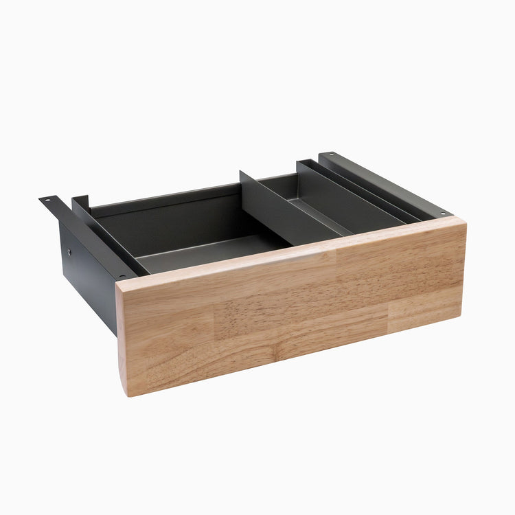 Desky Minimal Under Desk Drawer - Natural Walnut Rubberwood