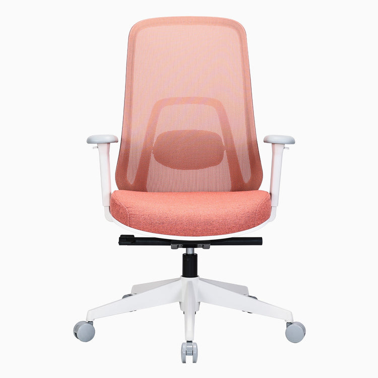 red mesh ergonomic office chair - desky