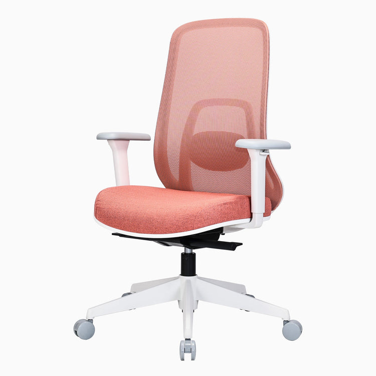 orange regal mesh office chair