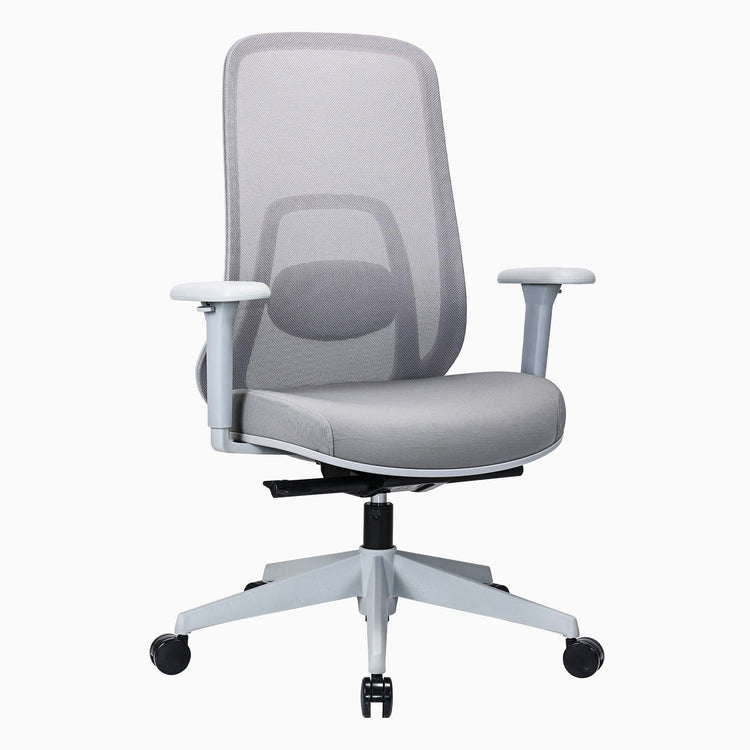 adjustable ergonomic mesh chair in white