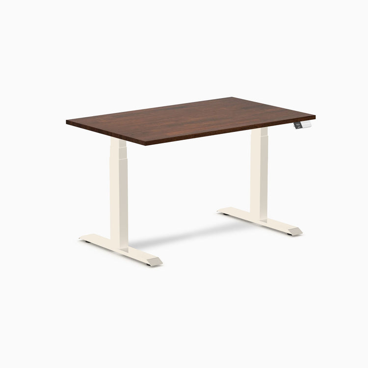 Desky Dual Rubberwood Sit Stand Desk