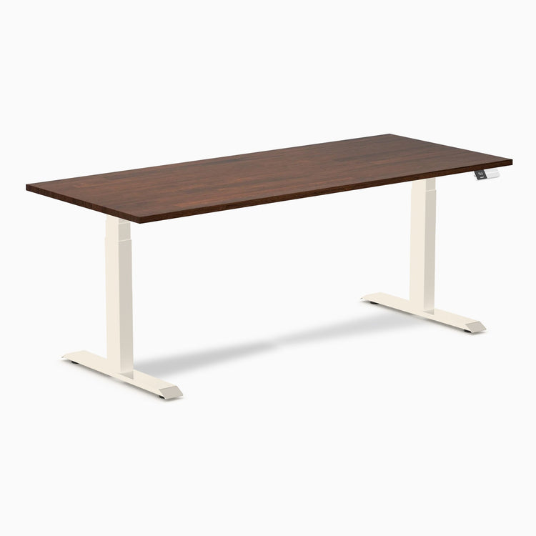 Desky Dual Rubberwood Sit Stand Desk