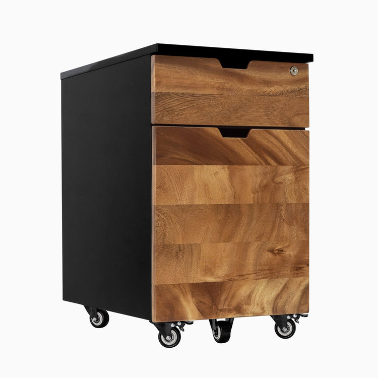 Saman Black minimal filing cabinet