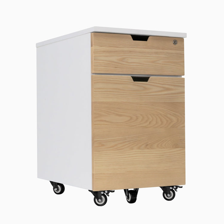 White Ash White minimal filing cabinet