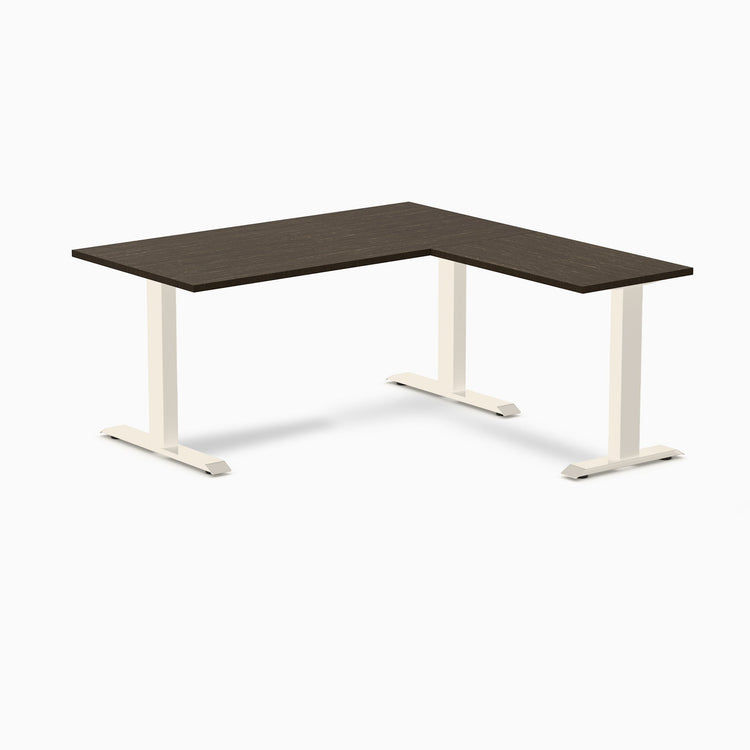 Desky Zero Bamboo L-Shape Office Desk